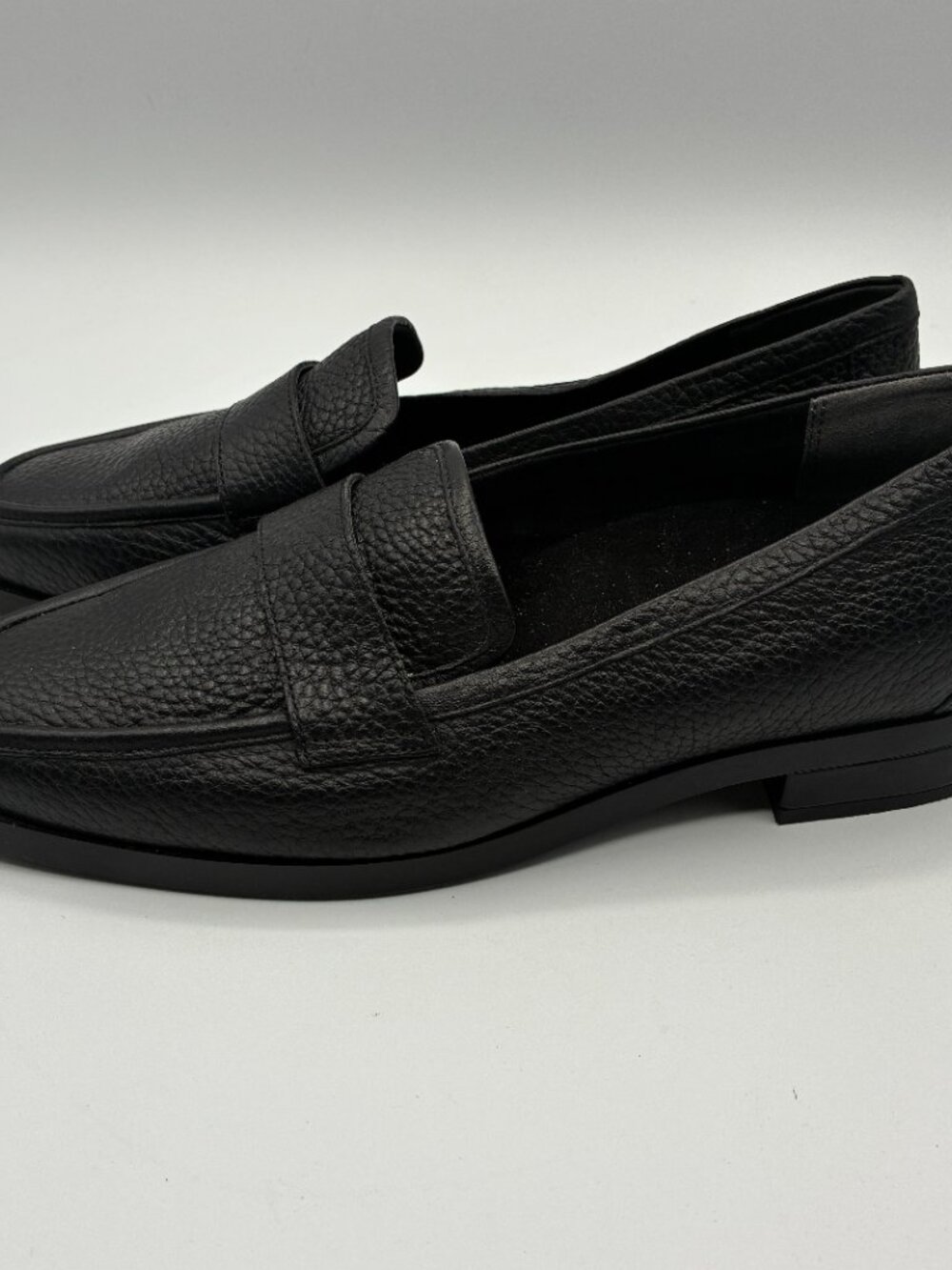 Vionic Shoes Black Pebbled Leather Sellah Loafers Slip On Flats - Picture 11 of 15